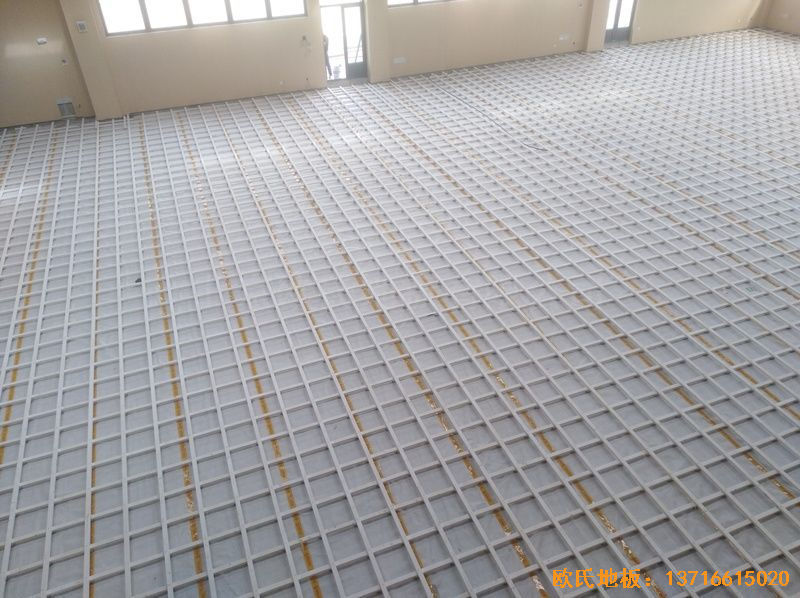 上海嘉定区大居小学运动地板安装案例