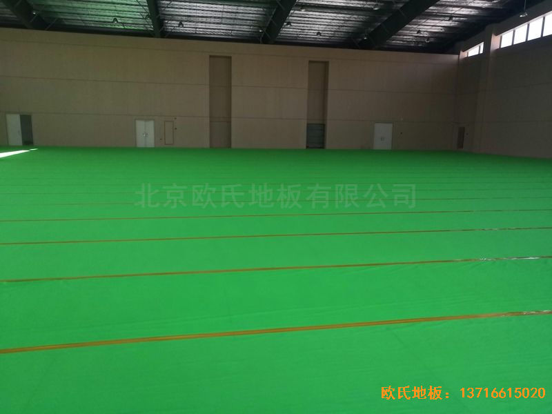 广州永顺大道铁英中学体育地板施工案例