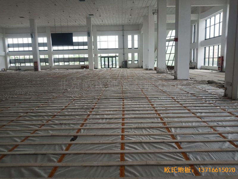 新疆和田昆玉市文化馆运动木地板铺装案例