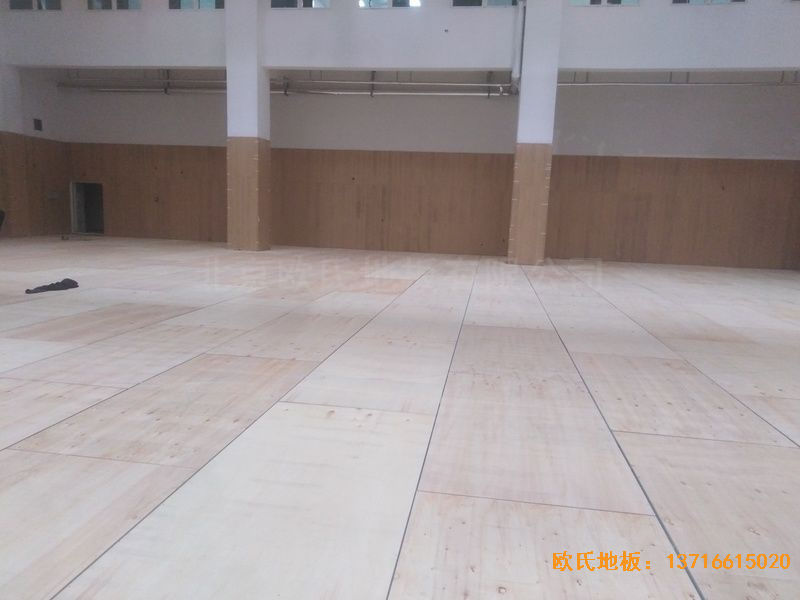 青岛黄岛区滨海街道中心小学运动地板安装案例