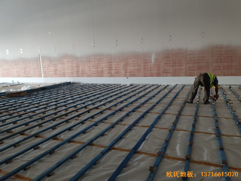 北京环球影城运动地板铺设案例