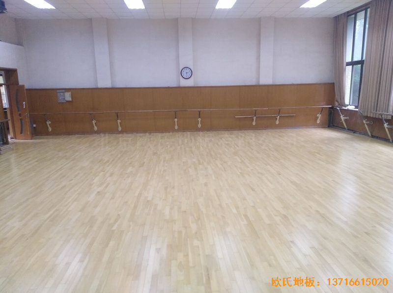 北京舞蹈学院体育地板施工案例