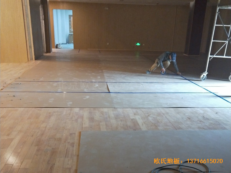 徐州汇邻湾舞台运动地板铺装案例2