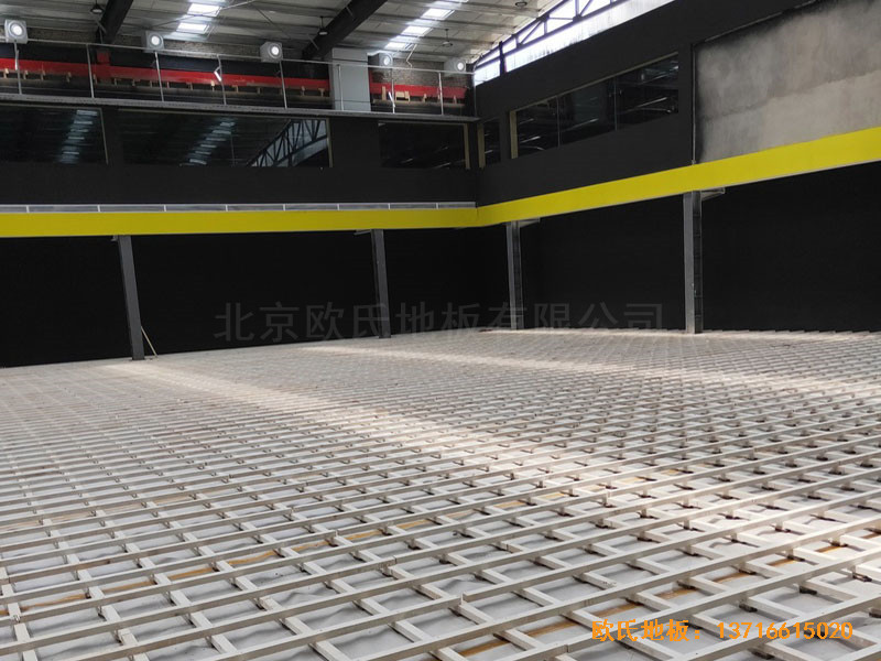 南阳骄阳体育篮球俱乐部体育地板铺装案例