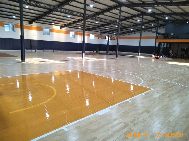 北京game on篮球馆体育地板安装案例
