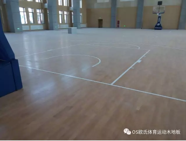 淄博市桓台县城南学校体育馆木地板案例2