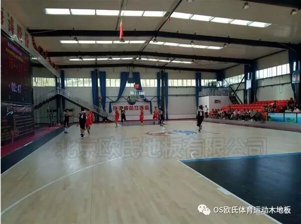秦皇岛海涛万福环保设备股份有限公司篮球馆木地板案例