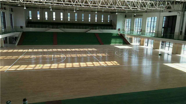 贵州省遵义市习水县首要中学篮球馆木地板案例