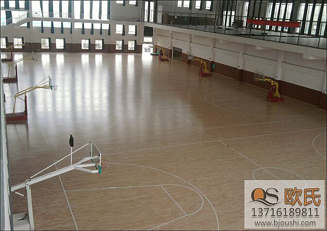篮球木地板之面板安装流程